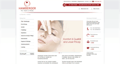 Desktop Screenshot of hambergercosmetic.de