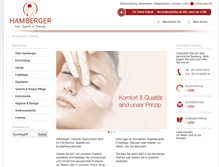 Tablet Screenshot of hambergercosmetic.de